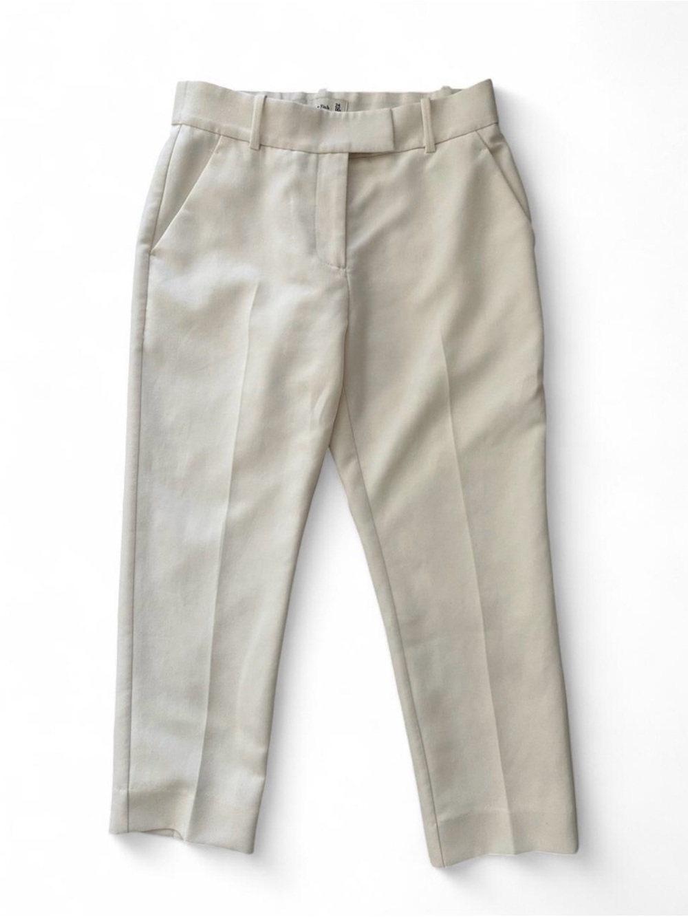 Abercrombie & Fitch Cream Tailored Crop Capri Trousers